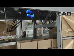 Kontrol PLC Mesin Pengemasan Roti Otomatis 35-150 Kantong/Min Kapasitas