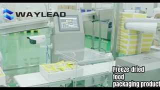 Robot Penempatan Pelat Otomatis Pengering Beku Lini produksi kemasan makanan beku-kering