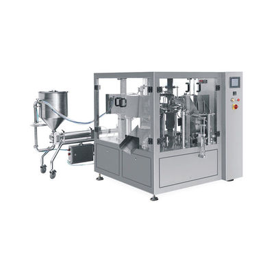Disesuaikan Horisontal Doypack Premade Bag Packing Machine Dengan Sistem Kontrol PLC