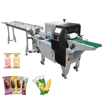 Komersial Popsicle bantal kemasan mesin PLC kontrol program otomatis kemasan mesin