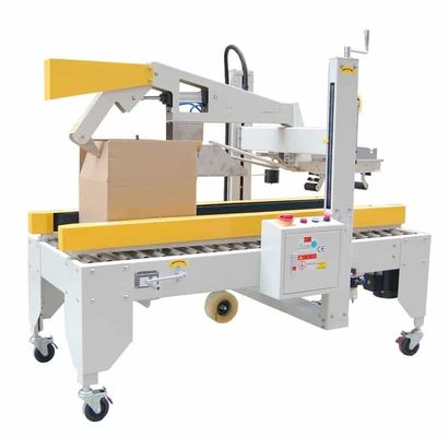 FX-6050 Mesin Auto Karton Sealer 220V / 50Hz Power Supply Untuk Makanan Minuman