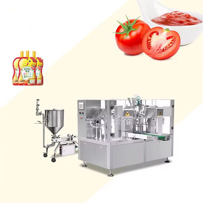 Mesin High Speed 10-40bags/min 8.5KW Doypack Pre-made Bag Packing dengan Dimensi 2100×1500×1520mm