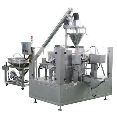 Automatic Food Doypack Premade Bag Packing Machine Turnkey Proyek Menghemat 30% Tenaga Kerja