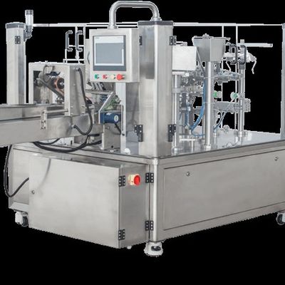 Doypack Packaging Machine Selamat tinggal ke kebocoran bubuk Penimbangan cerdas bubuk kopi dan makanan hewan peliharaan ± 0,1g kesalahan